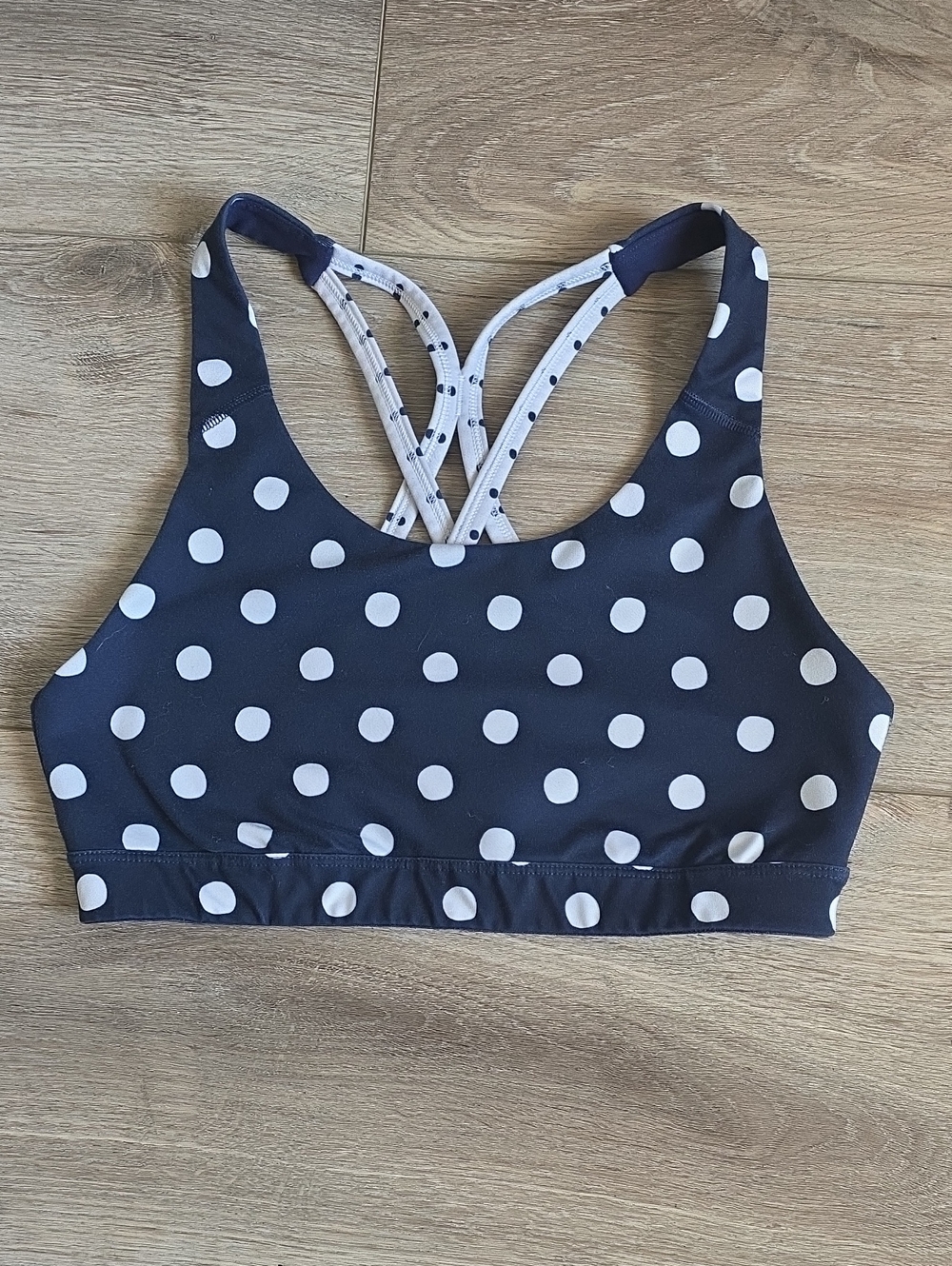 Old Navy Active Polka Dot Navy & White Women's Sports Bra